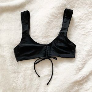 Aerie black bikini top